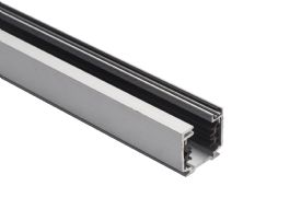 225-303  3m Silver Anodised Aluminium Surface Mounted Track 36 x 32mm With Data Bus